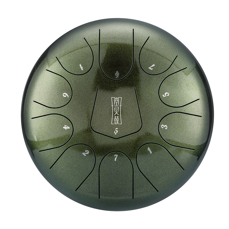 Hluru 11 Notes 10" 304 Stainless Steel D Major Tongue Drum — Triangle Series - view 3