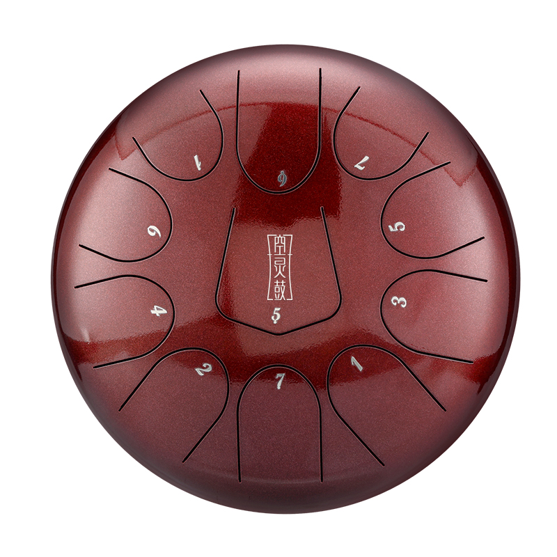 Hluru 11 Notes 10" 304 Stainless Steel D Major Tongue Drum — Triangle Series - view 4