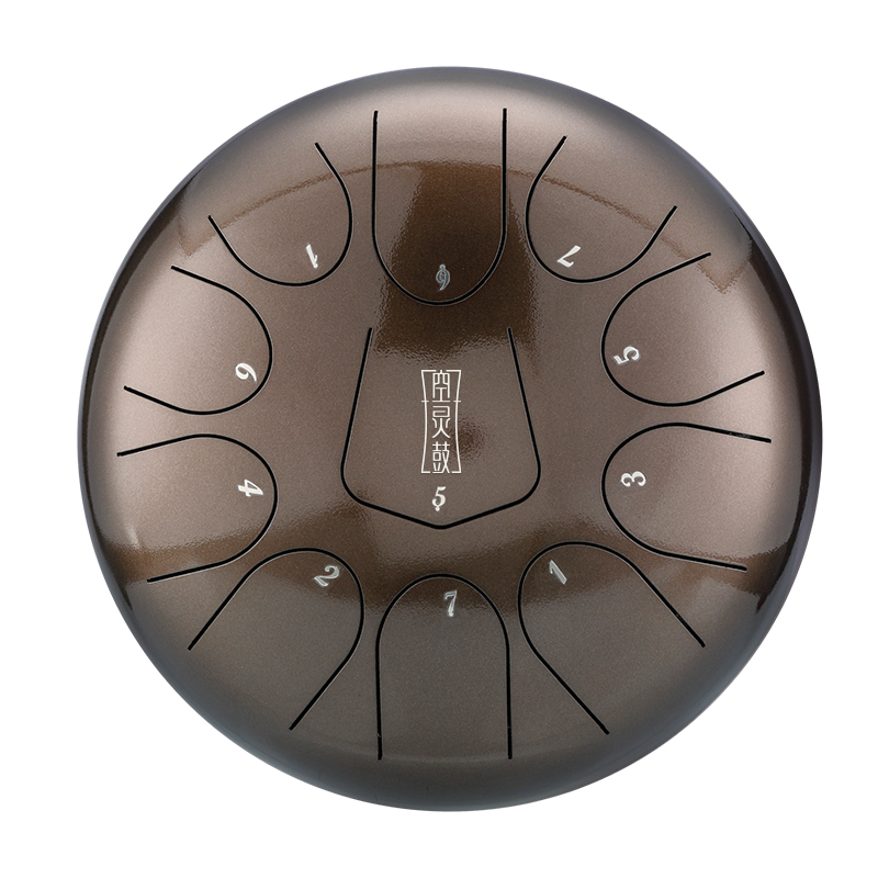 Hluru 11 Notes 10" 304 Stainless Steel D Major Tongue Drum — Triangle Series - view 7