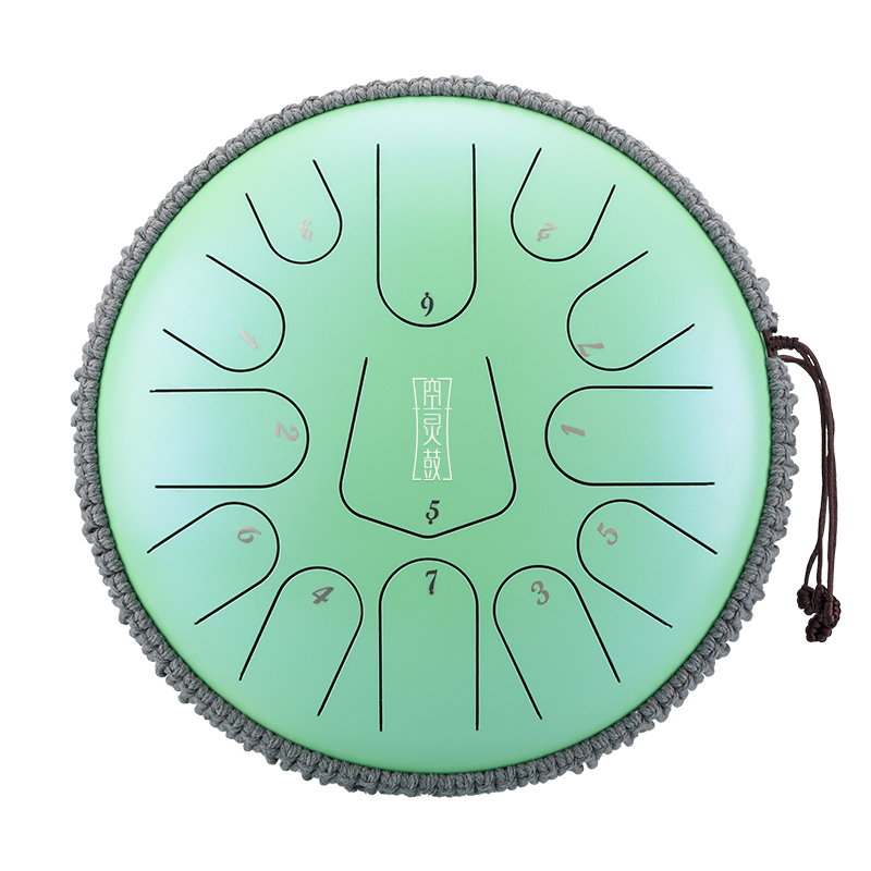 Hluru 13 Notes 12" 304 Stainless Steel C Major Tongue Drum — Triangle Series - view 2