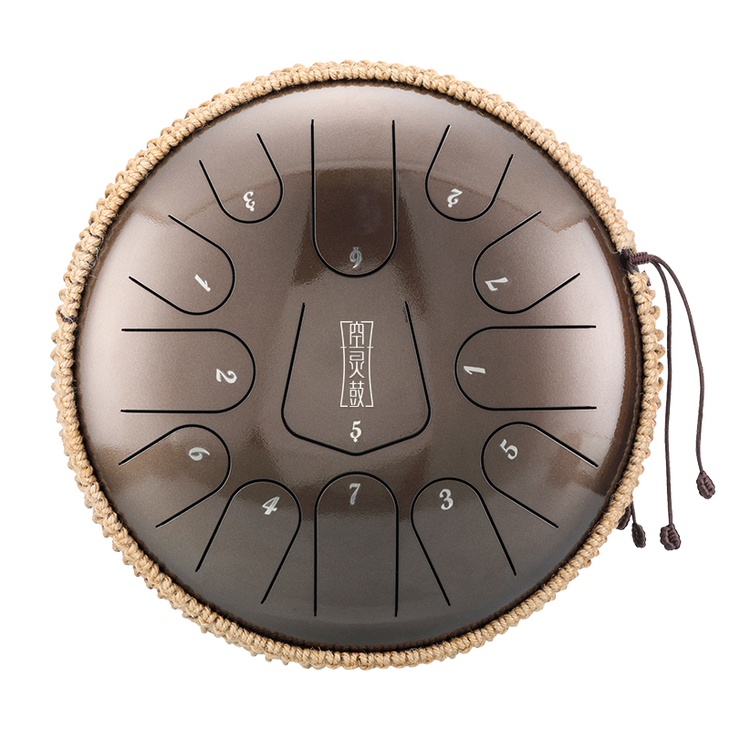 Hluru 13 Notes 12" 304 Stainless Steel C Major Tongue Drum — Triangle Series - view 3