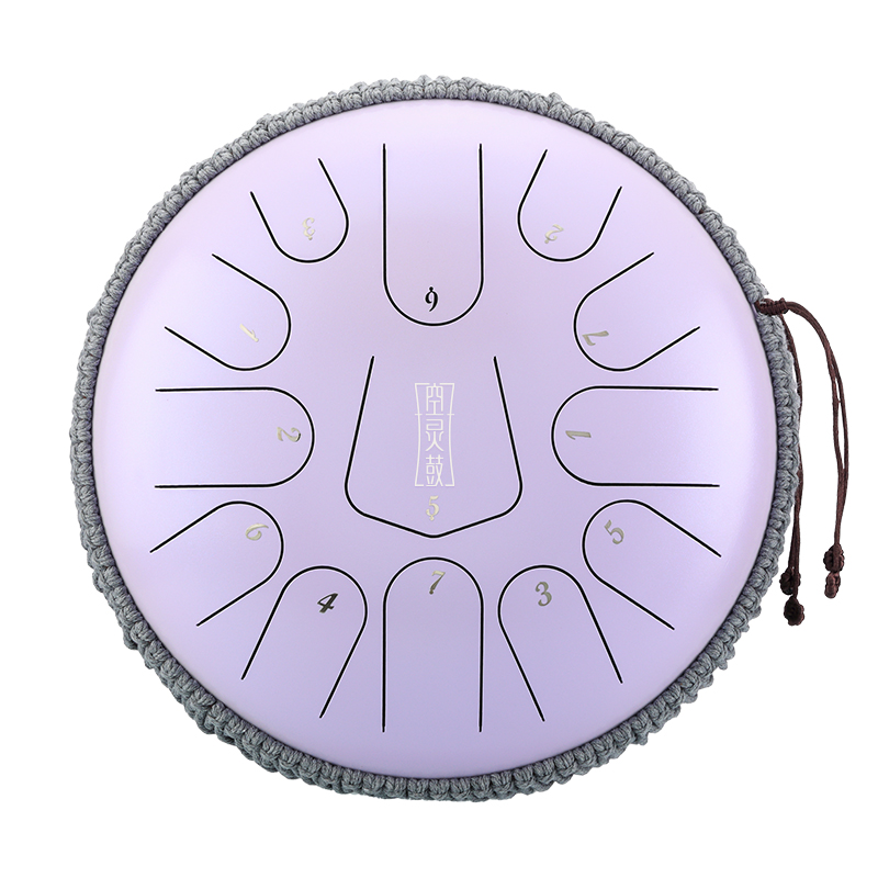 Hluru 13 Notes 12" 304 Stainless Steel C Major Tongue Drum — Triangle Series - view 5