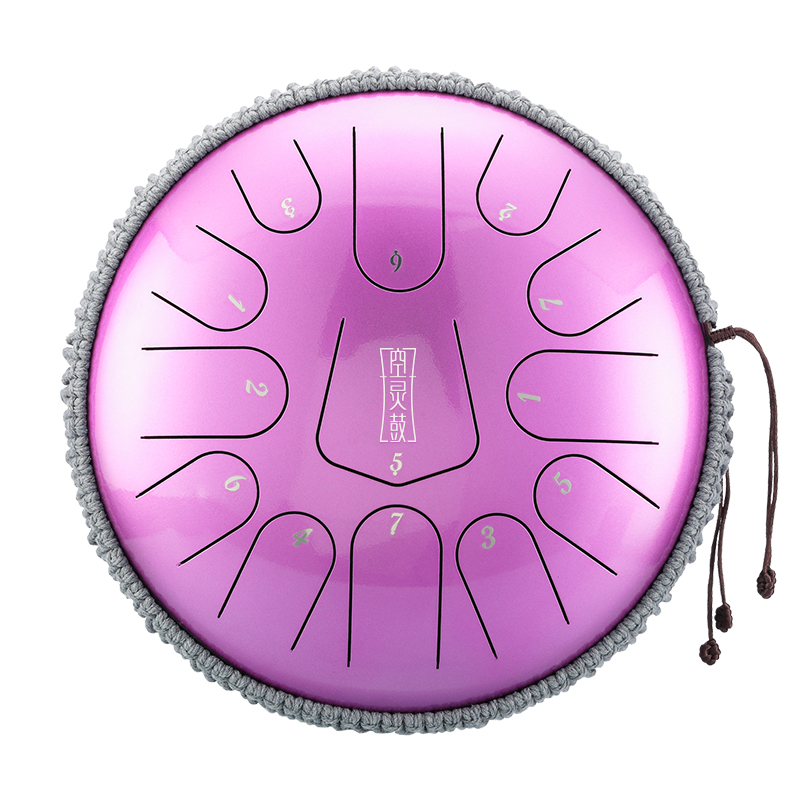 Hluru 13 Notes 12" 304 Stainless Steel C Major Tongue Drum — Triangle Series - view 7