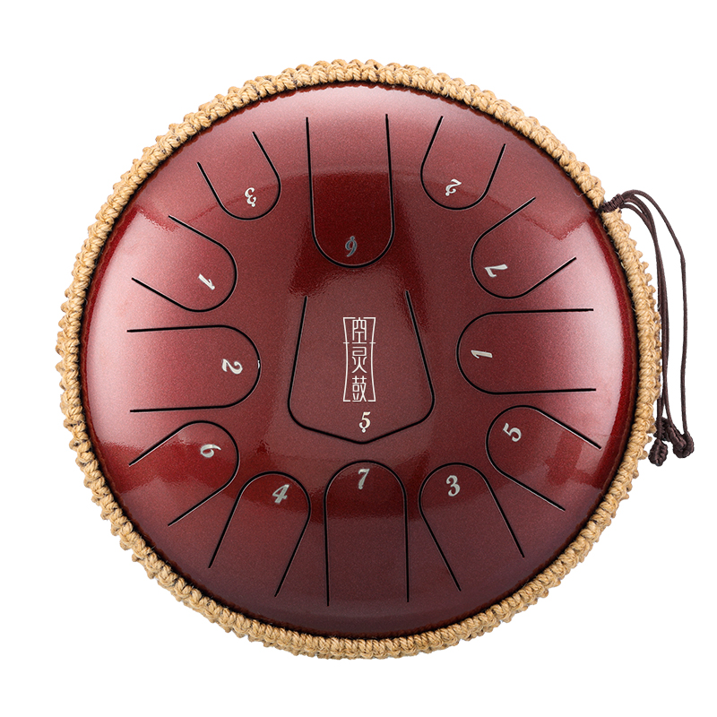 Hluru 13 Notes 12" 304 Stainless Steel C Major Tongue Drum — Triangle Series - view 8