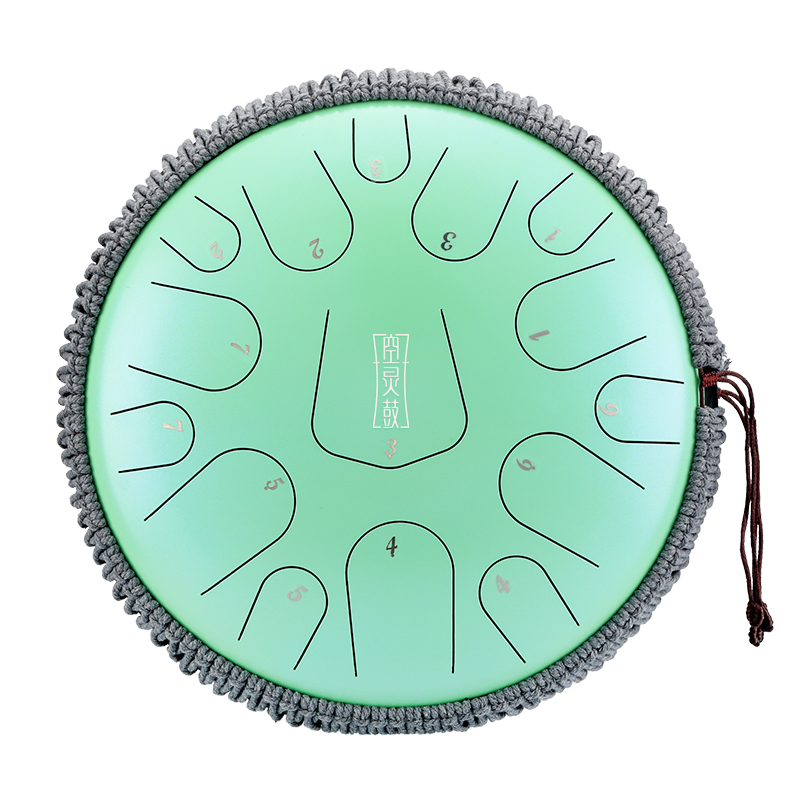 Hluru 15 Notes 14" 304 Stainless Steel D Major Tongue Drum — Triangle Series - view 2