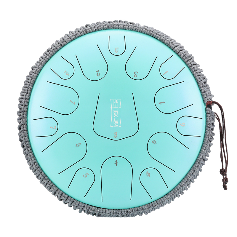 Hluru 15 Notes 14" 304 Stainless Steel D Major Tongue Drum — Triangle Series - view 3