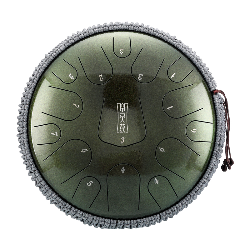 Hluru 15 Notes 14" 304 Stainless Steel D Major Tongue Drum — Triangle Series - view 5