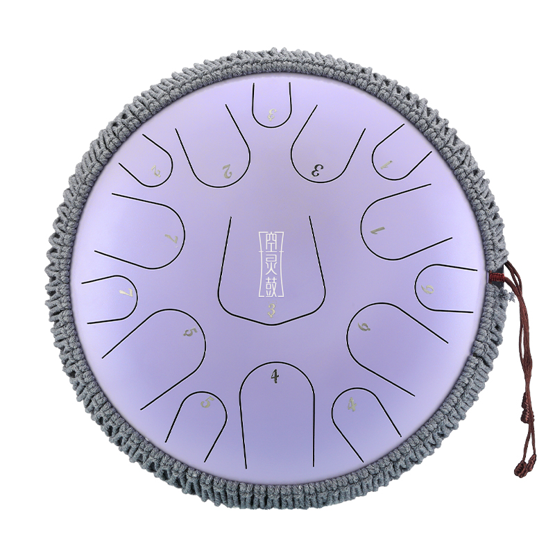 Hluru 15 Notes 14" 304 Stainless Steel D Major Tongue Drum — Triangle Series - view 6