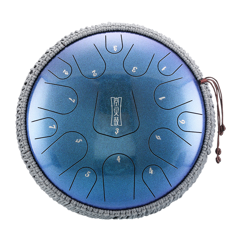 Hluru 15 Notes 14" 304 Stainless Steel D Major Tongue Drum — Triangle Series - view 8