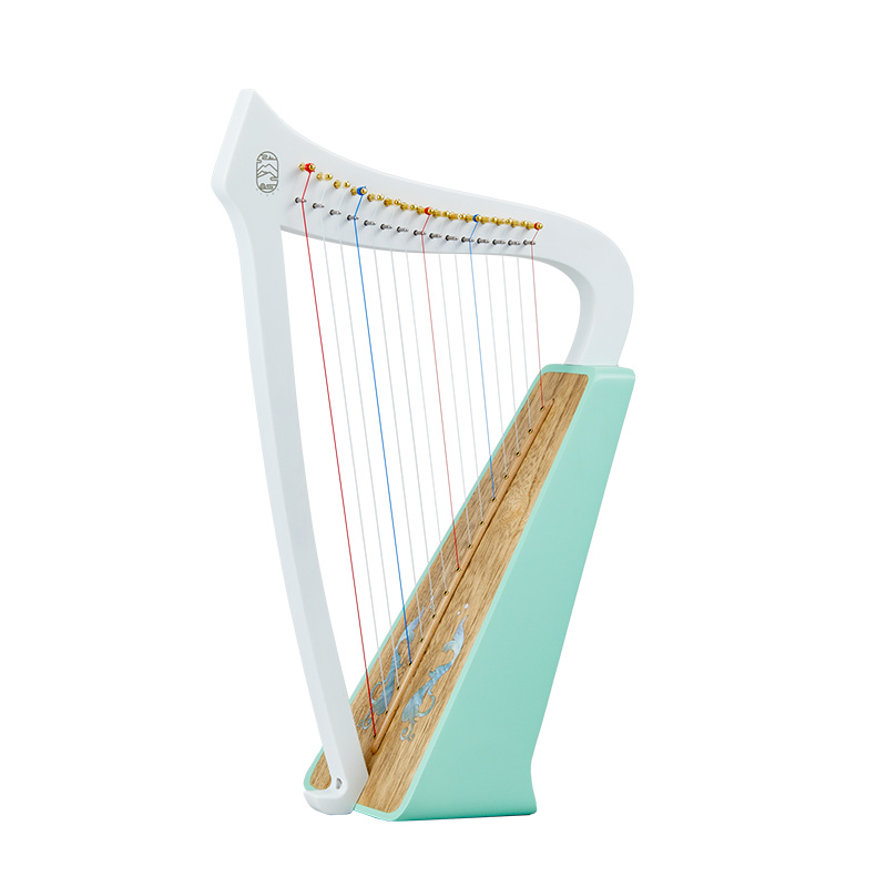 Hluru 19-String Large Harp with Bag and Tuning Wrench — Paulownia Wood - view 3
