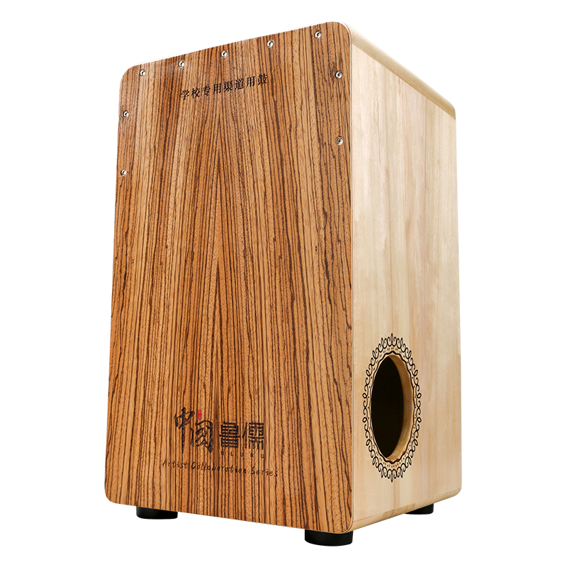 Hluru 49CN Cajón — Zebra Wood White Tiger