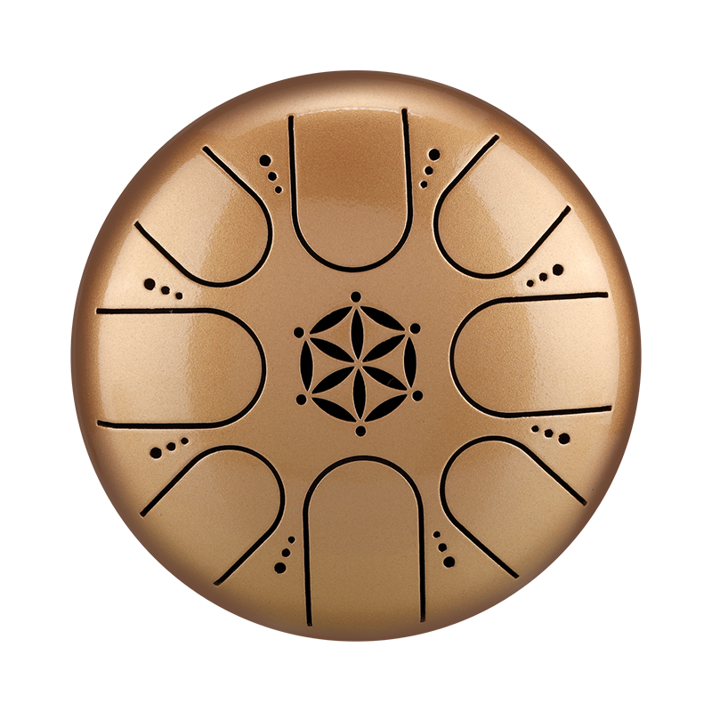 Hluru 8 Notes 5" 304 Stainless Steel Flower of Life Tongue Drum - view 2