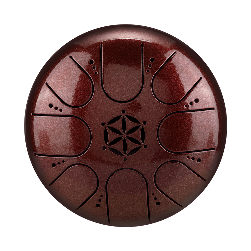 Hluru 8 Notes 5" 304 Stainless Steel Flower of Life Tongue Drum - view 3