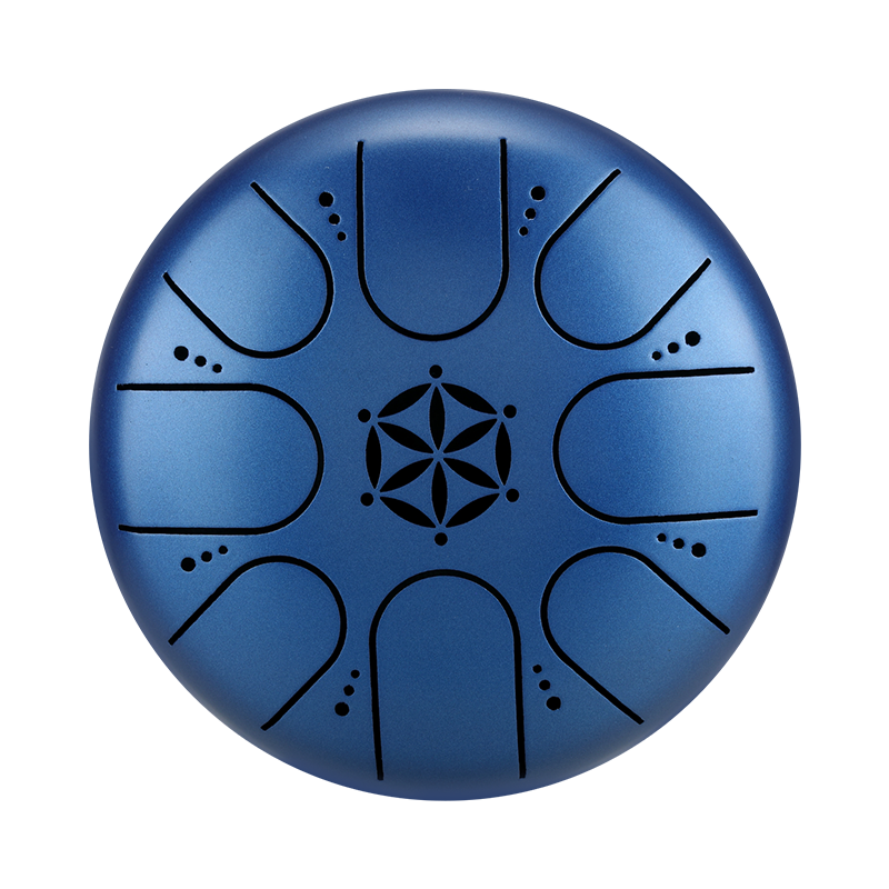 Hluru 8 Notes 5" 304 Stainless Steel Flower of Life Tongue Drum - view 4