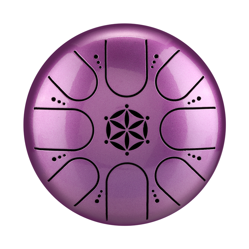 Hluru 8 Notes 5" 304 Stainless Steel Flower of Life Tongue Drum - view 5