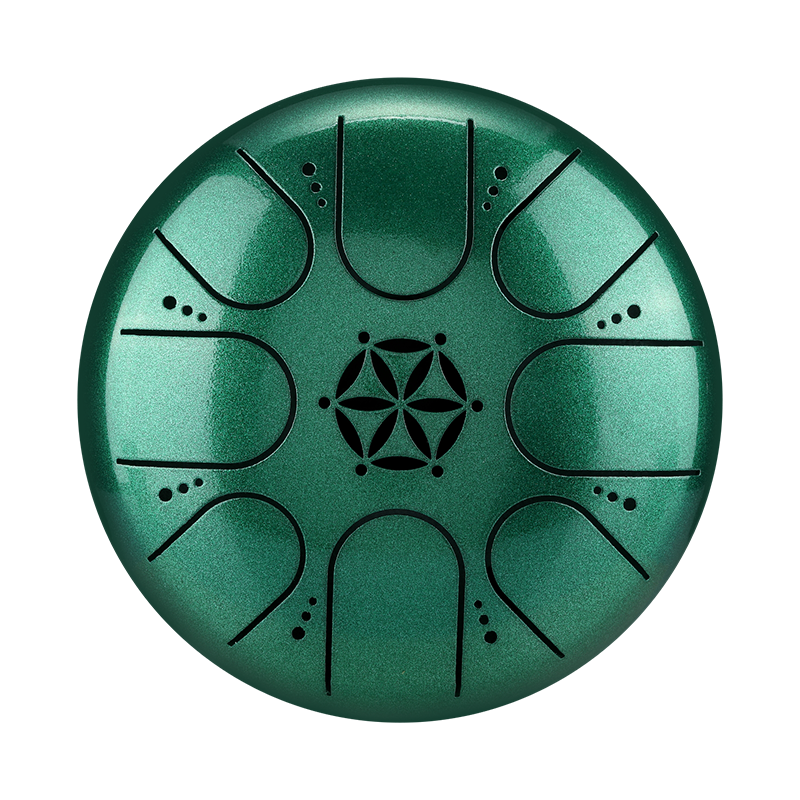 Hluru 8 Notes 5" 304 Stainless Steel Flower of Life Tongue Drum - view 6
