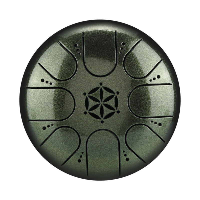 Hluru 8 Notes 5" 304 Stainless Steel Flower of Life Tongue Drum - view 7