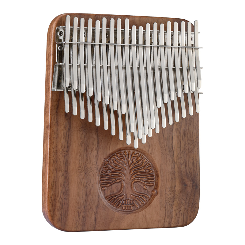 HLURU Black Walnut Chromatic Kalimba 38 Keys C Major — Grade A Tree of Life