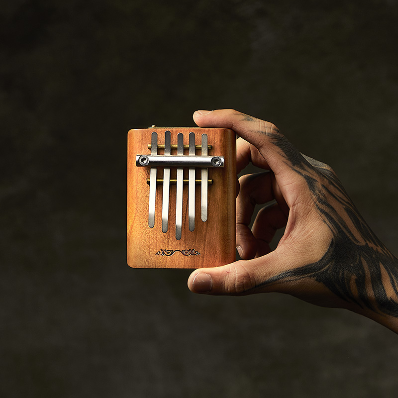 Hluru Cherry Wood 5-Key Mini Kalimba for Music Therapy — Perfection Season Series - view 2