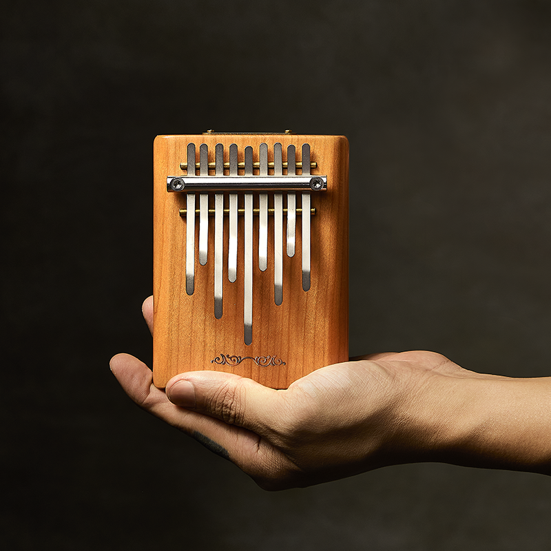 Hluru Cherry Wood 9-Key Kalimba for Meditation — Perfection Season Series - view 2