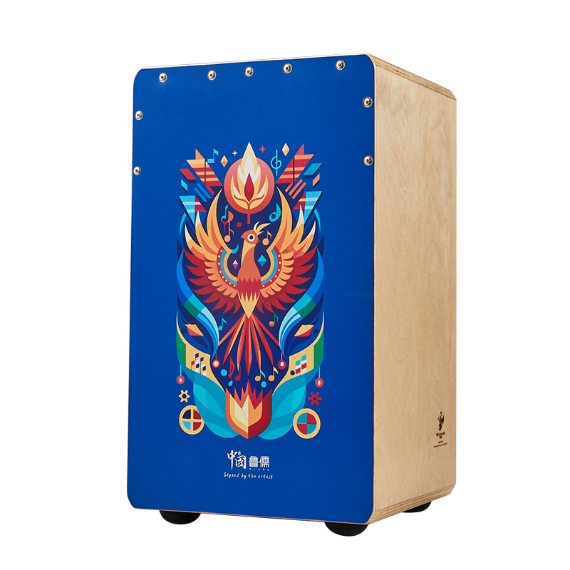 Hluru Chinese Ash Cajón 42CN — Teenager Series, Vermilion Bird - view 2