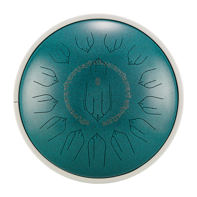 Hluru Microalloyed Steel & Premium Wood Tongue Drum 14" 15 Notes — EQ Healing - view 3