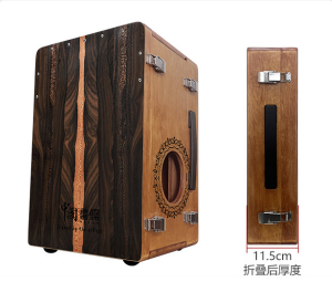 Hluru Ziricote Cajón — Multifunctional Portable, Black Tortoise - view 2