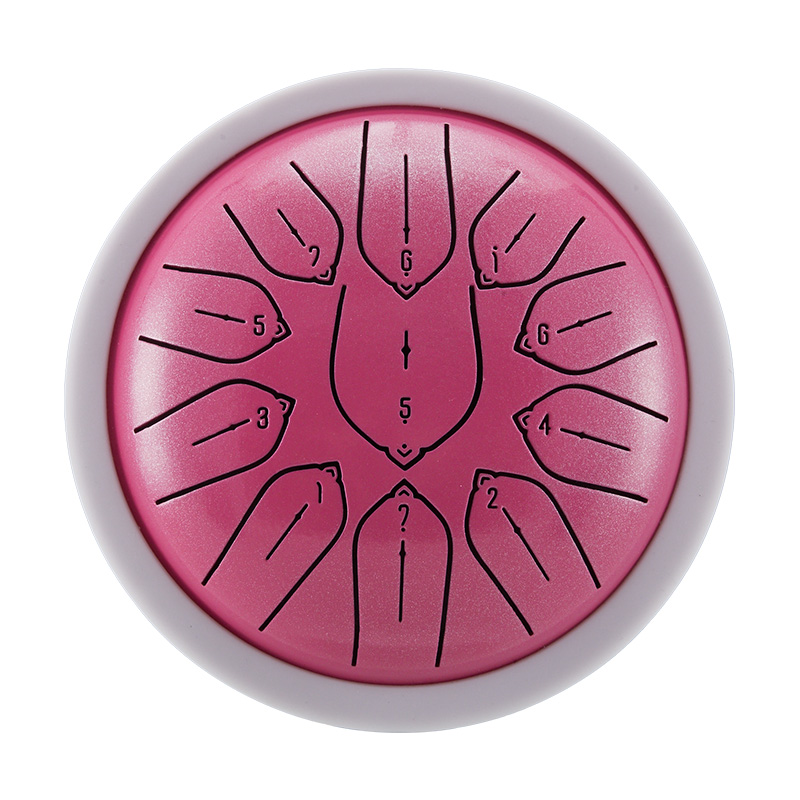 Huashu 11 Notes 6" D5 Major Carbon Steel Tongue Drum for Sound Healing — Harmonic Disc