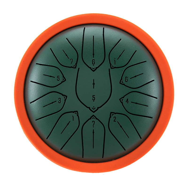 Huashu 11 Notes 6" D5 Major Carbon Steel Tongue Drum for Sound Healing — Harmonic Disc - view 2