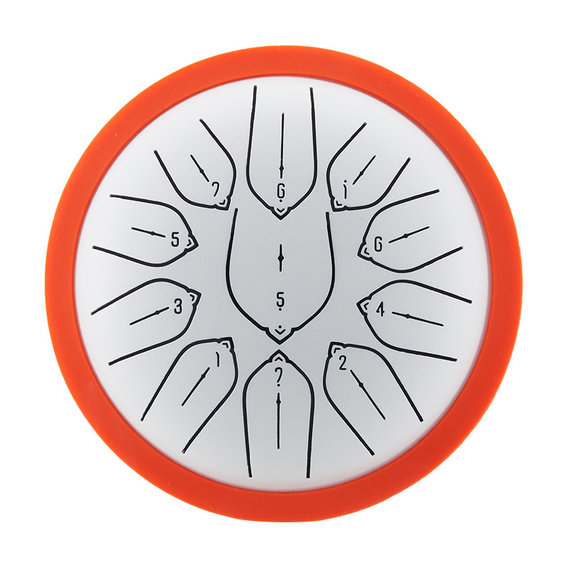 Huashu 11 Notes 6" D5 Major Carbon Steel Tongue Drum for Sound Healing — Harmonic Disc - view 3