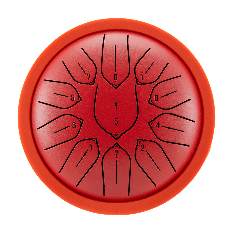 Huashu 11 Notes 6" D5 Major Carbon Steel Tongue Drum for Sound Healing — Harmonic Disc - view 4