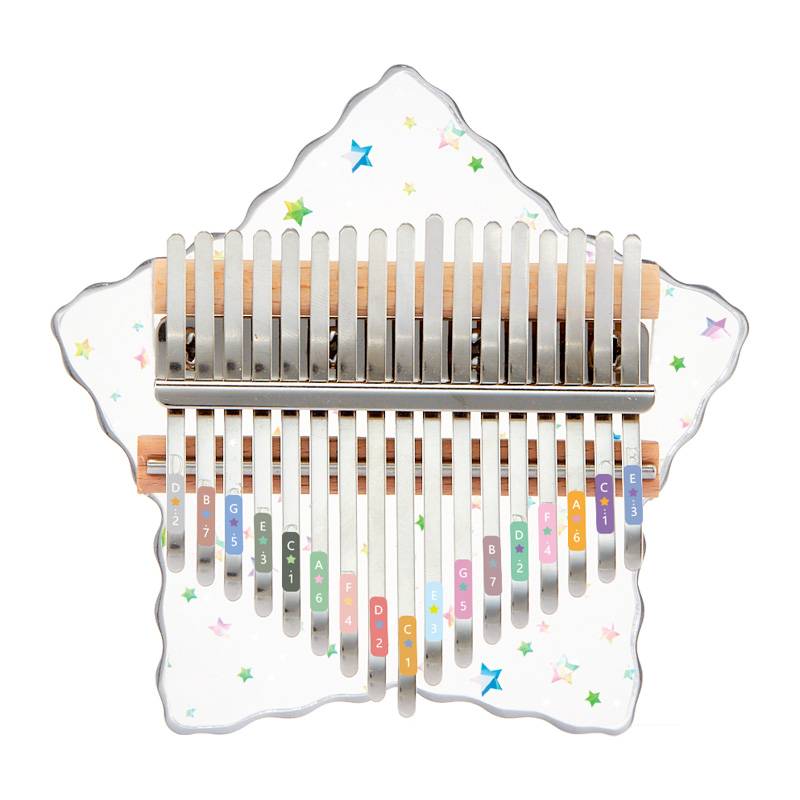 Huashu 17/21 Keys Acrylic C Major Kalimba - Starry Sky