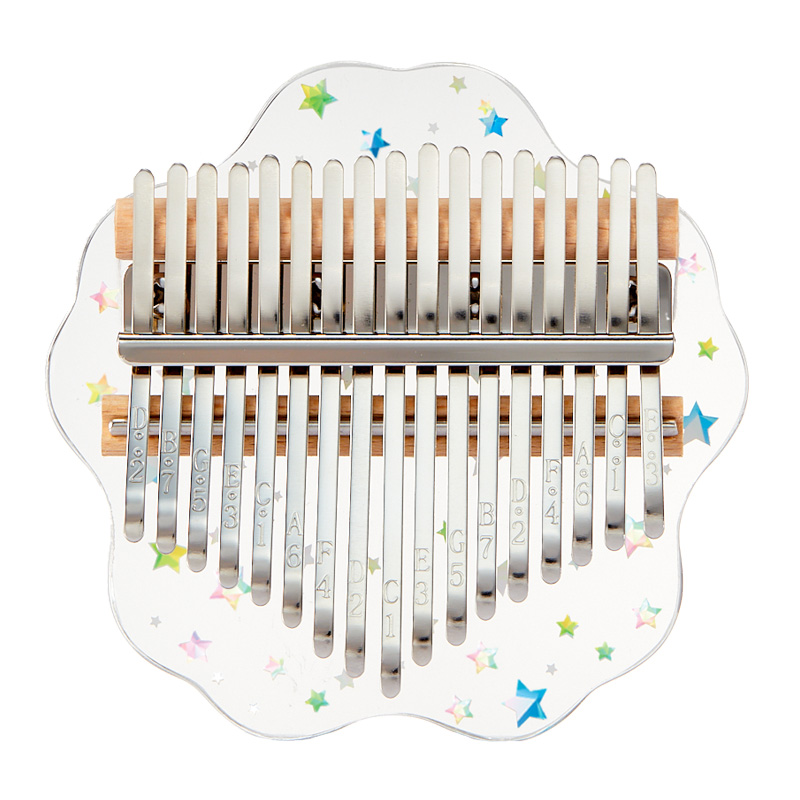 Huashu 17/21 Keys Acrylic C Major Kalimba - Starry Sky Sakura