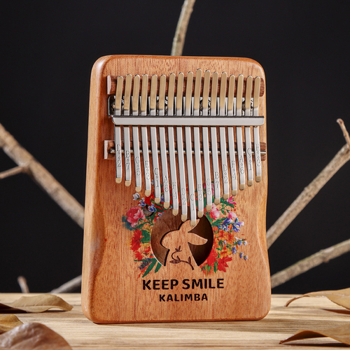 Huashu Kalimba - 17 Keys Rabbit Wood Kalimba, with Palm Rest | Clear Crisp Tone