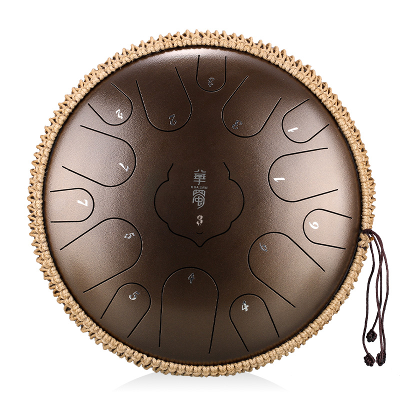 Huashu Steel Tongue Drum — Lotus Tongue Drum TWR15-12